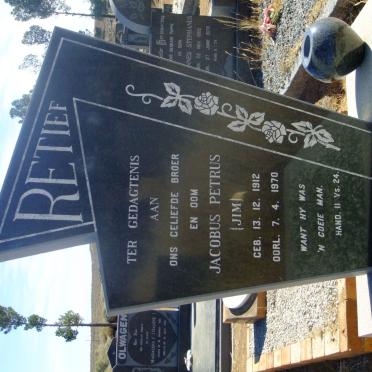 RETIEF Jacobus Petrus 1912-1970