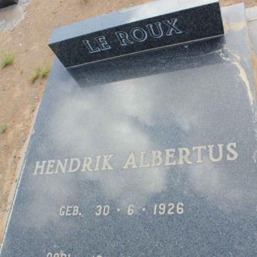 ROUX Hendrik Albertus, le 1926-1987