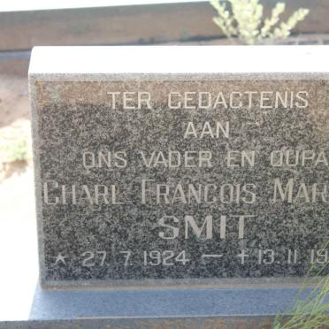 SMIT Charl Francois Marais 1924-1989