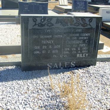 SALES Henry 1905-1979 &amp; Catherine C. DU PREEZ 1905-1968