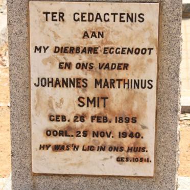 SMIT Johannes Marthinus 1895-1940
