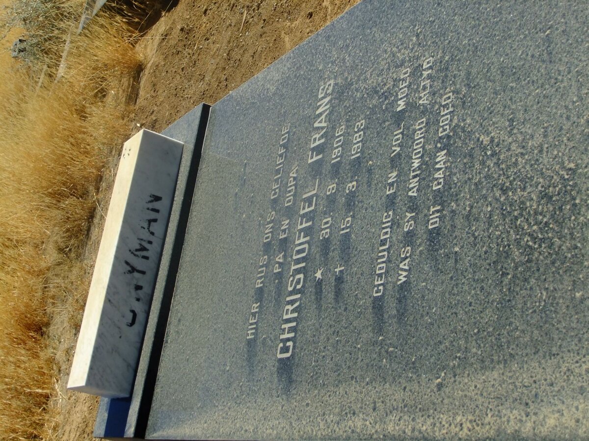 SNYMAN Christoffel Frans 1906-1983