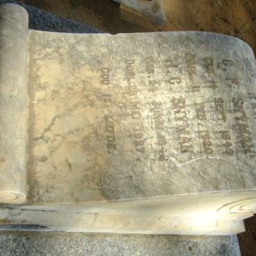 SNYMAN H.C. 1846-1927 &amp; C.F. 1849-1920