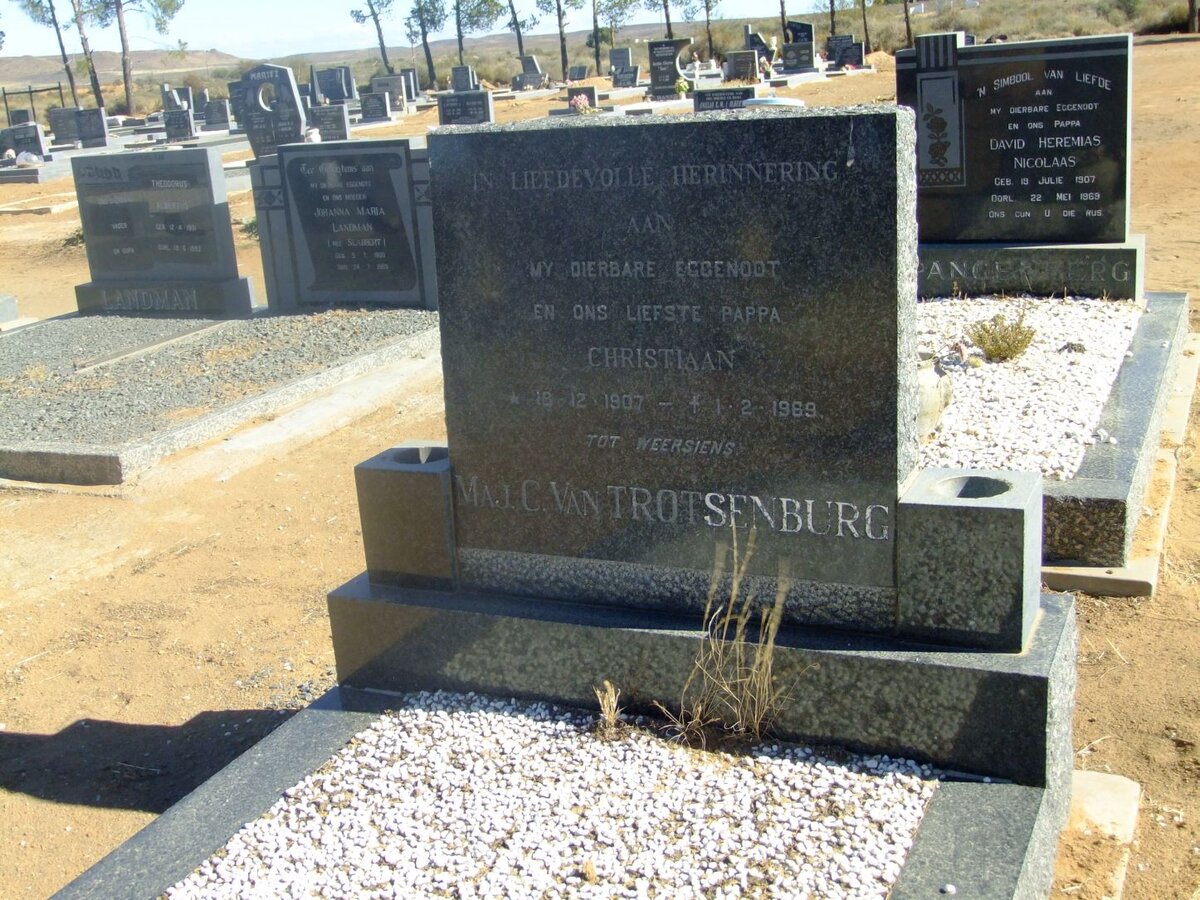 TROTSENBURG Christiaan, van 1907-1969