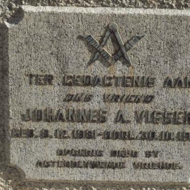 VISSER Johannes A. 1881-1956