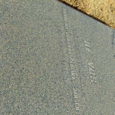 VOS Carolina Johanna Paulina, de nee JANSEN 1876-1968