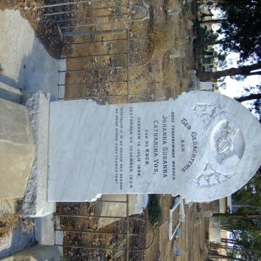 VOS Johanna Susanna Catharina nee DE KOCK 1836-1924