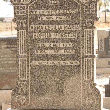 VORSTER Anna Cecilia Maria Sophia 1891-1942