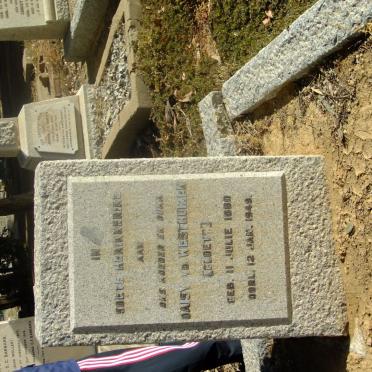 WESTHUIZEN Daisy, v.d. nee CLOETE 1880-1949