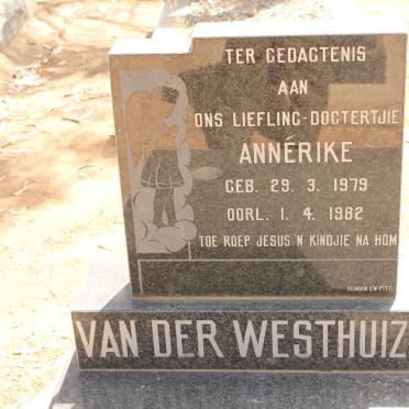 WESTHUIZEN Annerike, van der 1979-1982