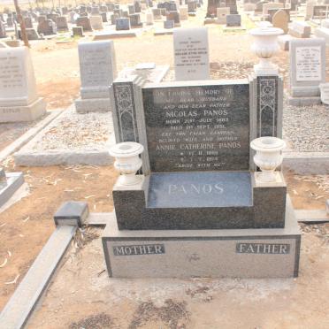PANOS Nicolas 1882-1951 &amp; Annie Catherine 1895-1974