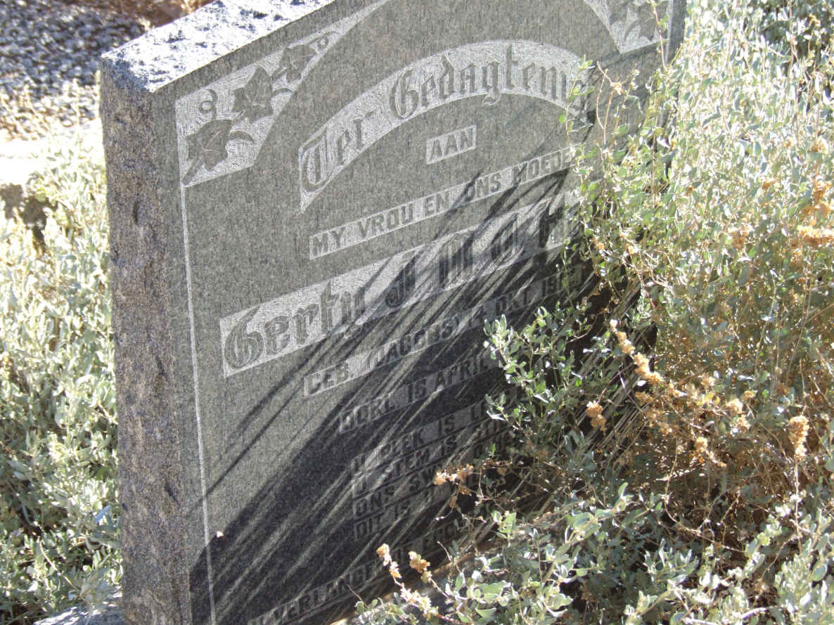 ? Gerty J.M. nee JACOBS