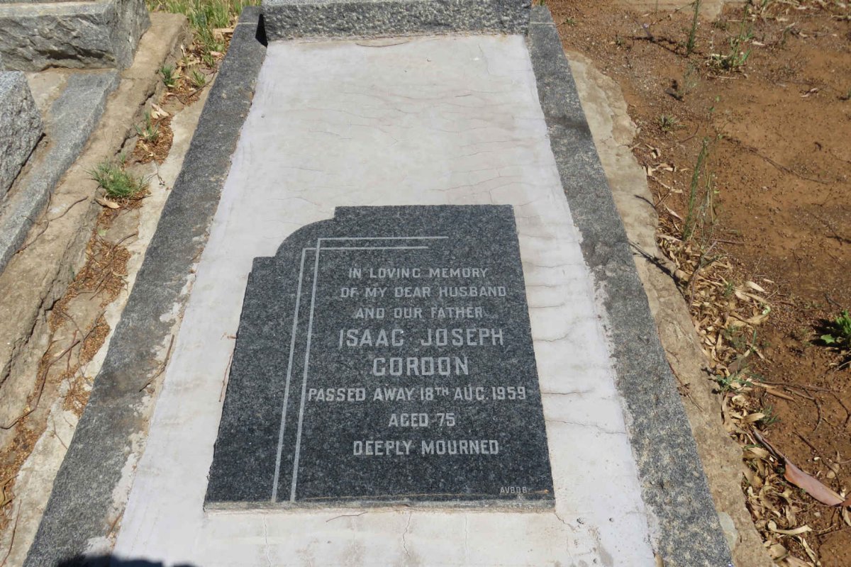 GORDON Isaac Joseph -1959