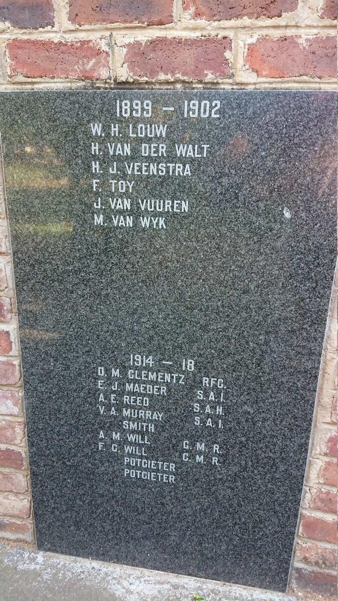 MOTH Memorial 1899-1902