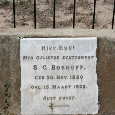 BOSHOFF S.G. 1880-1922