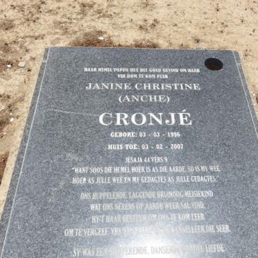 CRONJÉ Janine Christine 1996-2007