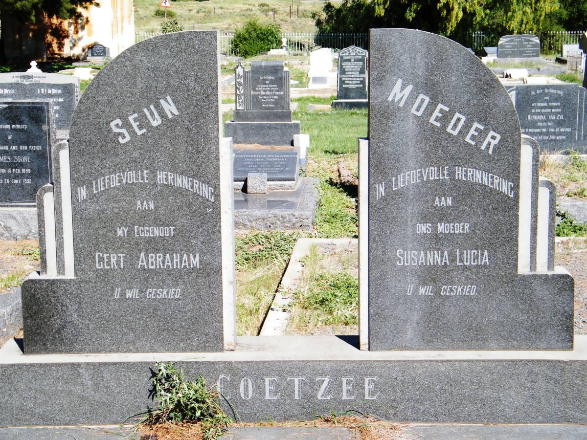 COETZEE Gert Abraham :: COETZEE Susanna Lucia