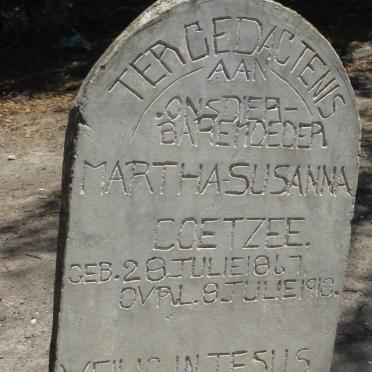 COETZEE Martha Susanna 1867-1918
