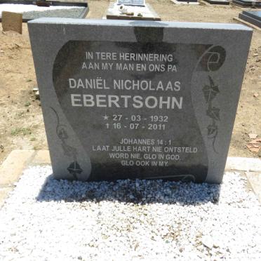 EBERTSOHN Daniël Nicholaas 1932-2011
