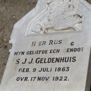 GELDENHUIS S.J.J. 1863-1922