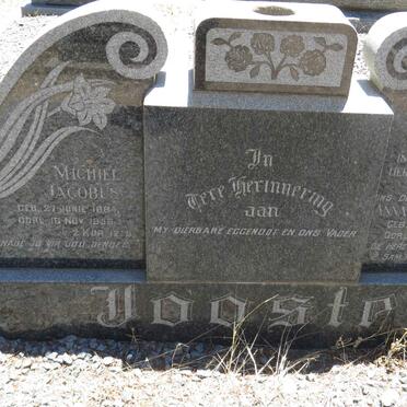 JOOSTE Michiel Jacobus 1884-1956 &amp; Anna Margaritha 1884-1958