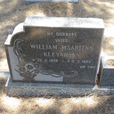 KLEYNHANS William Maartens 1898-1930 &amp; Lucy Elizabeth 1895-1962