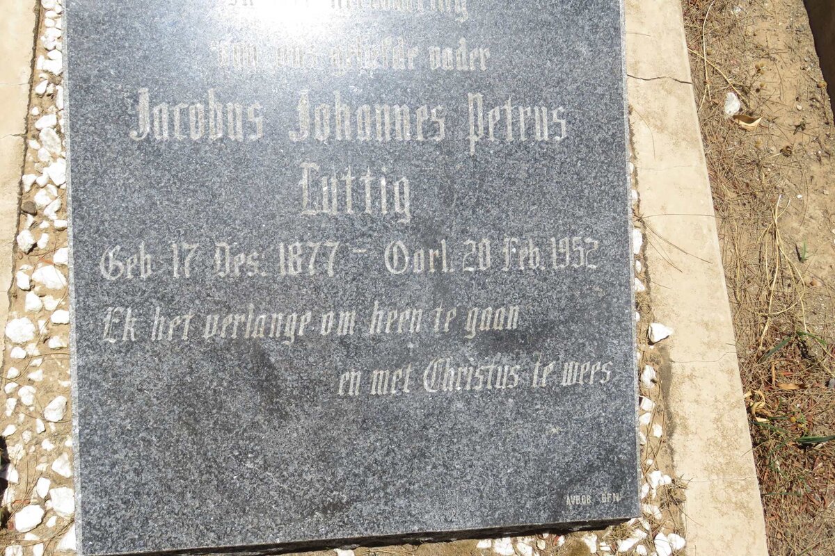 LUTTIG Jacobus Johannes Petrus 1877-1952