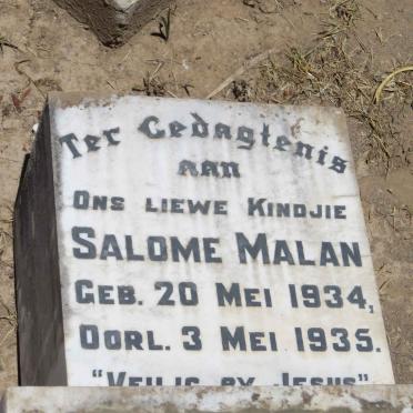 MALAN Salome 1934-1935