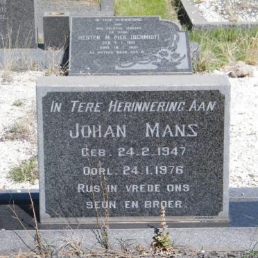 MANS Johan 1947-1976