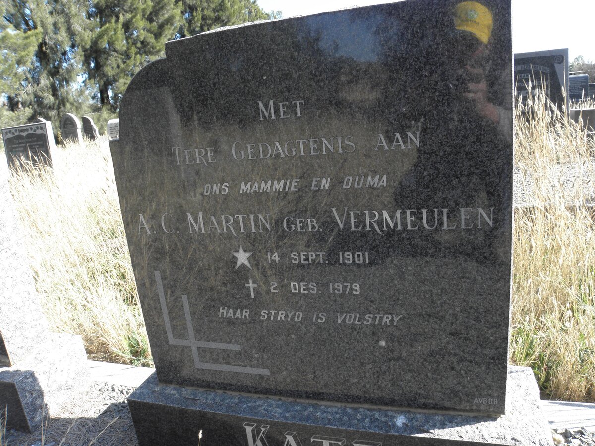 MARTIN A.C. nee VERMEULEN 1901-1979