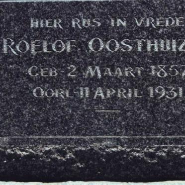 OOSTHUIZEN Roelof 1857-1931