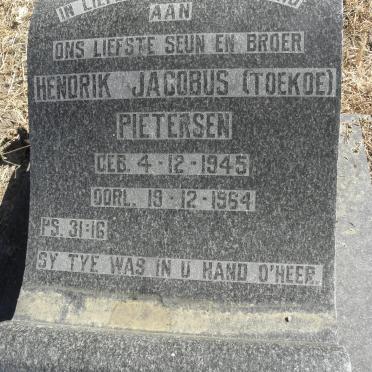 PIETERSEN Hendrik Jacobus 1945-1964