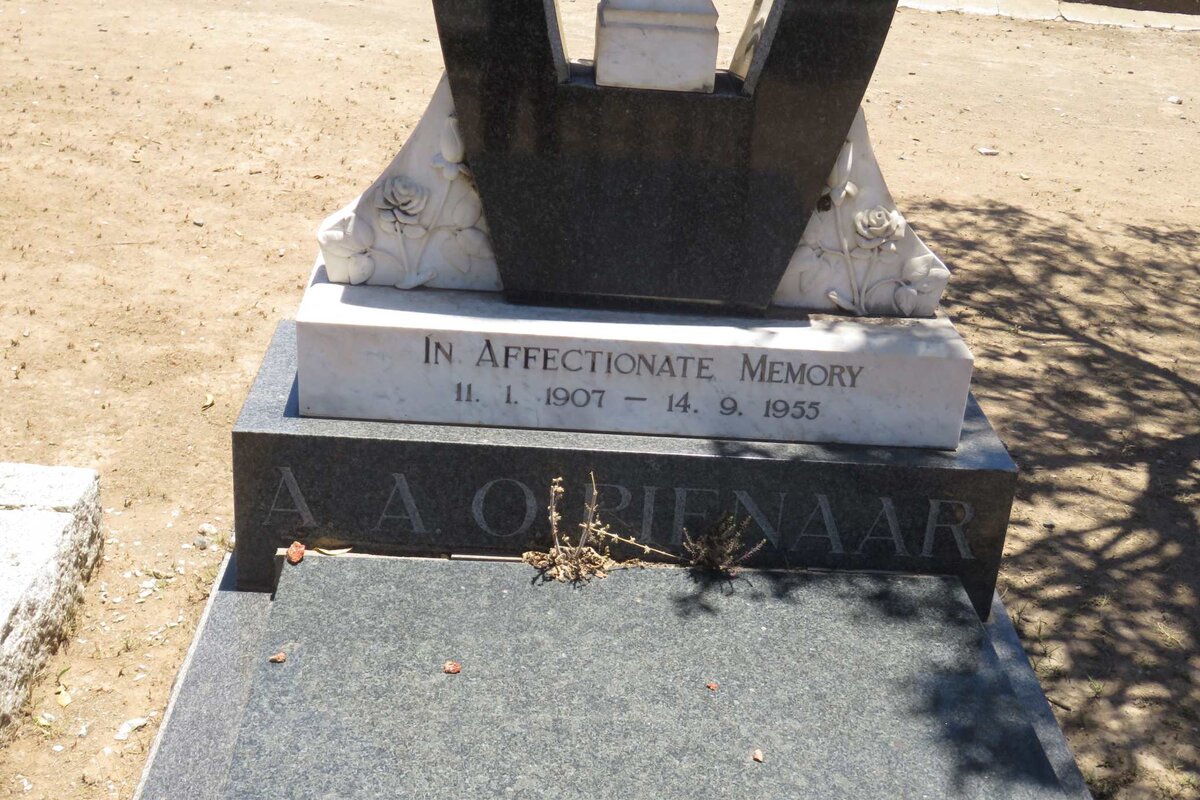 PIENAAR A.A.O. 1907-1955