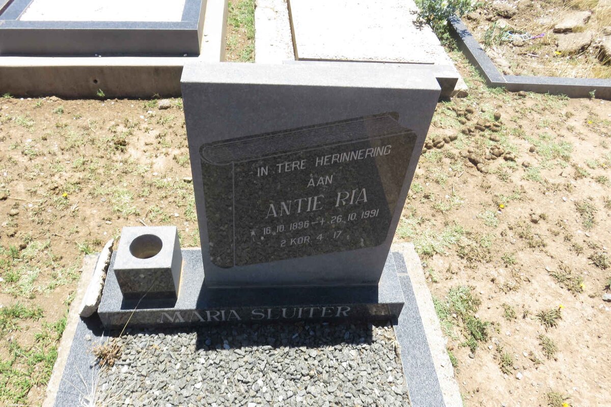 SLUITER Maria 1896-1991