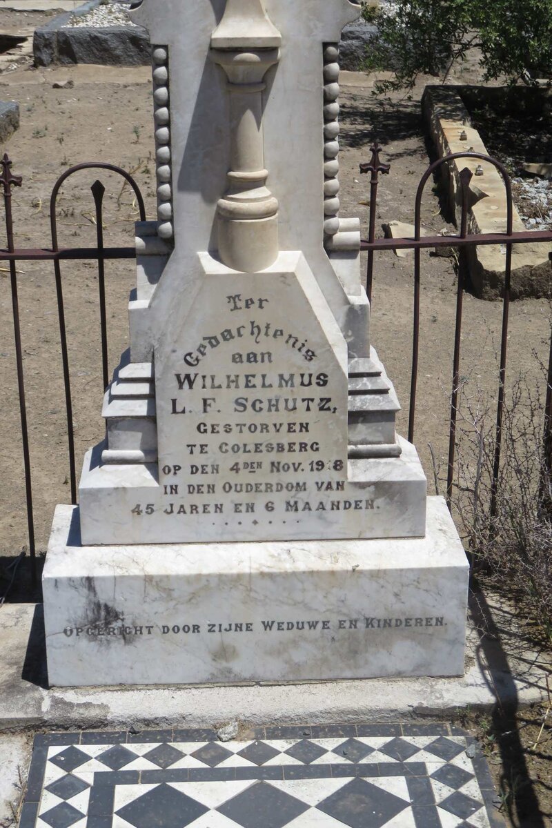 SCHUTZ Wilhelmus L.F. -1918