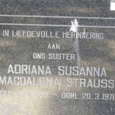 STRAUSS Adriana Susanna Magdalena 1899-1971