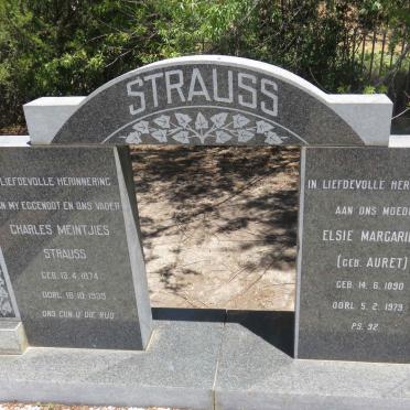 STRAUSS Charles Meintjies 1874-1939 &amp; Elsie Margarietha AURET 1890-1979