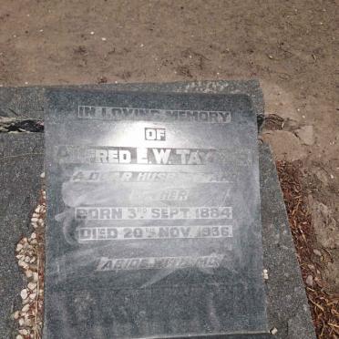 TAYLOR Alfred E.W. 1884-1936