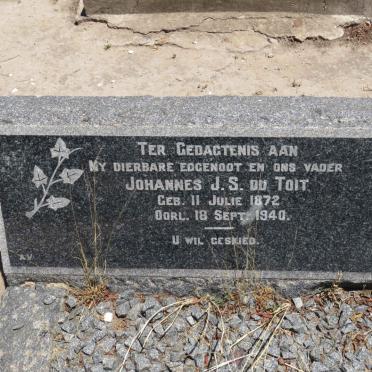TOIT Johannes J.S., du 1872-1940