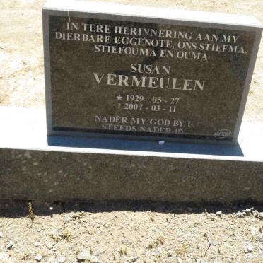 VERMEULEN Susan 1929-2007