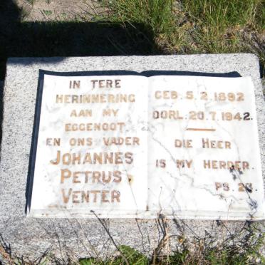 VENTER Johannes Petrus 1892-1942
