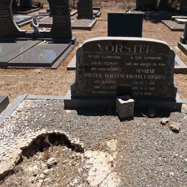 VORSTER Pieter Willem &amp; Susarah Johanna Catharina