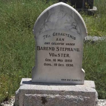 VORSTER Barend Stephanus 1860-1936
