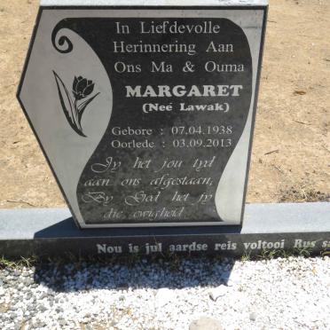 ? Margaret nee LAWAK 1938-2013