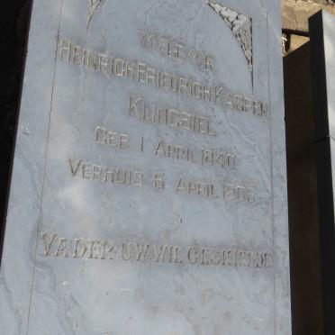 KLINGBIEL Heinrich Friedrich Kasper 1840-1905