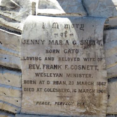 COSNETT Jenny Maria nee CATO 1867-1906