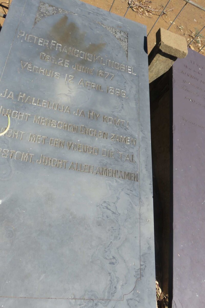 KLINGBIEL Pieter Francois 1877-1899