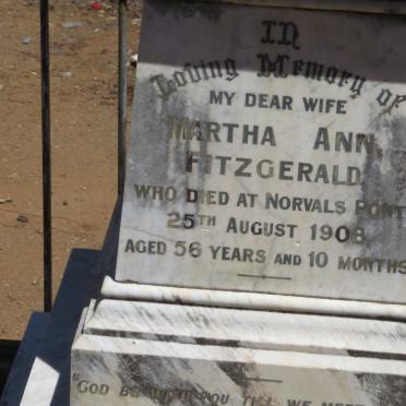 FITZGERALD Martha Ann -1908