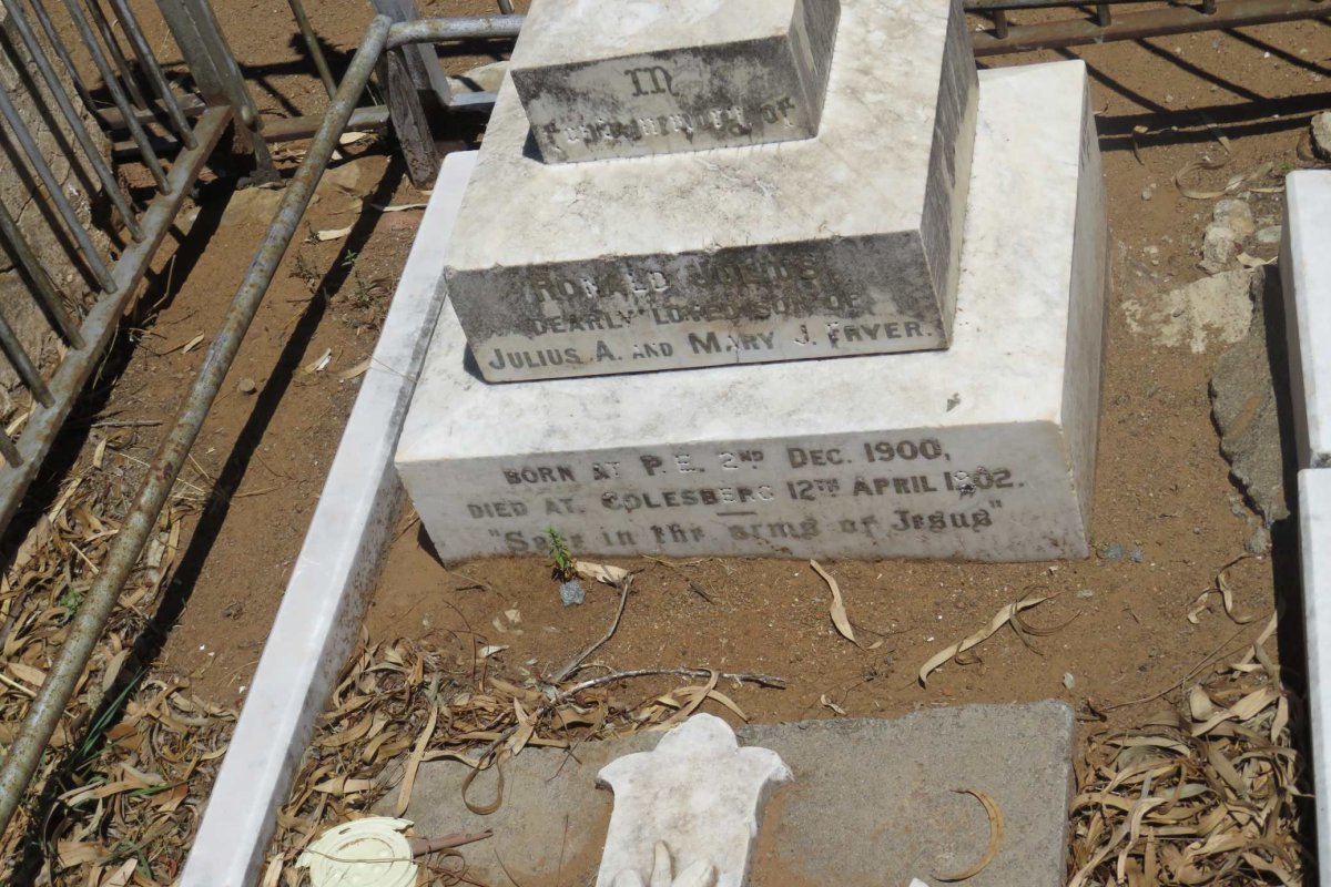 FRYER Ronald Julius 1900-1902