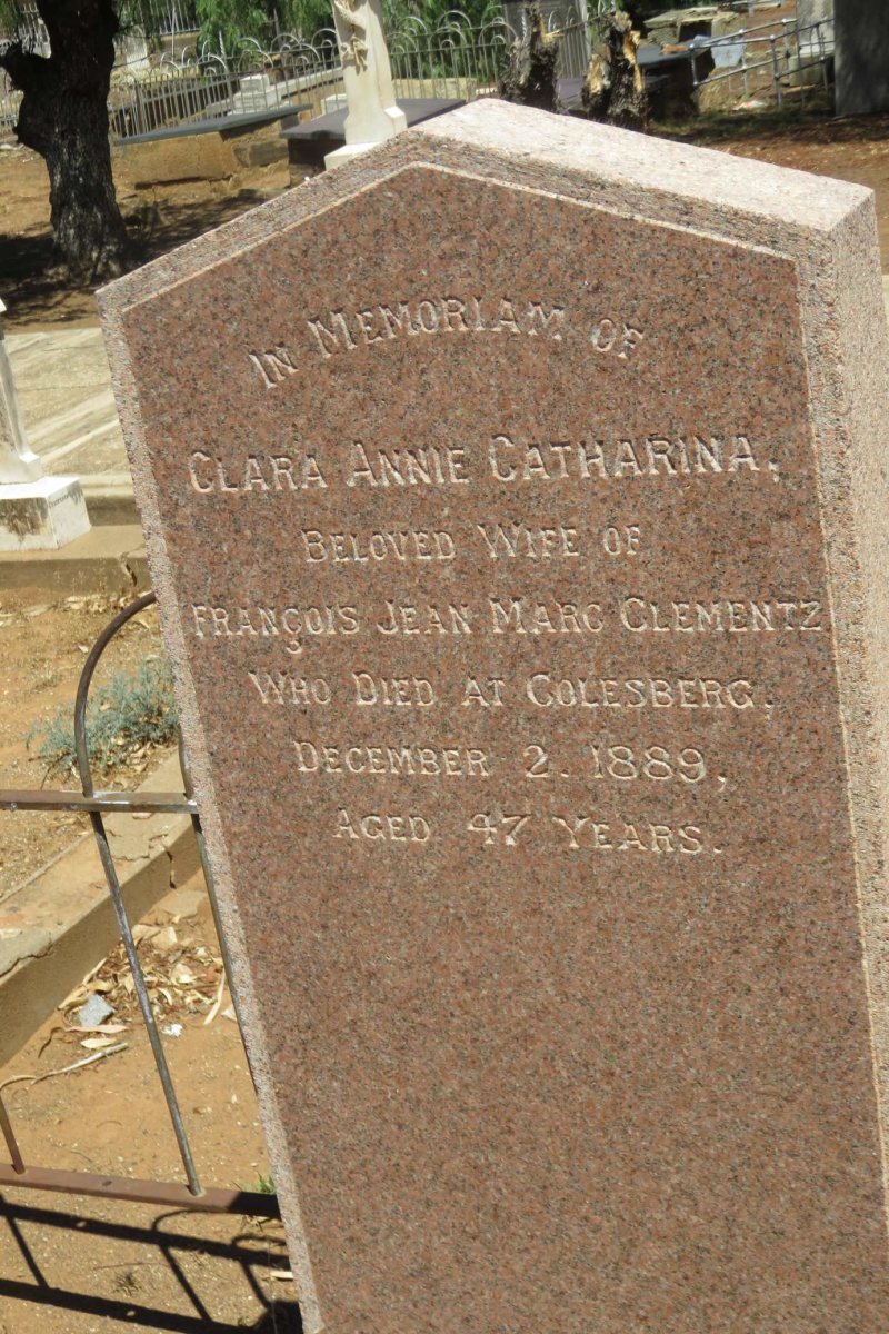 CLEMENTZ Clara Annie Catherina -1889